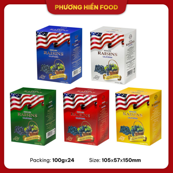 Nho khô đen ransins 100g