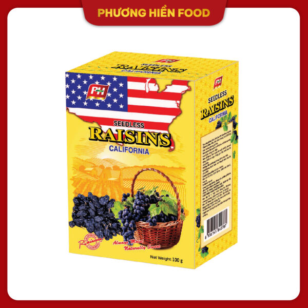 Nho khô đen raisins 100g