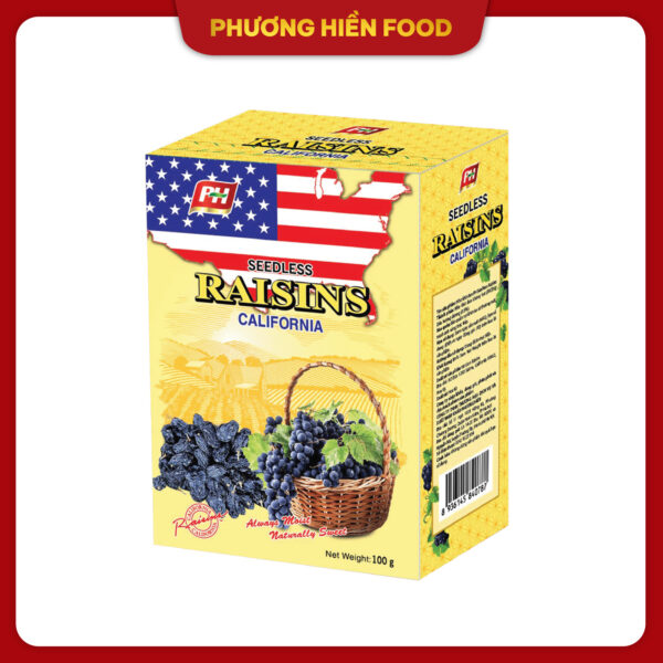 Nho khô đen raisins 100g